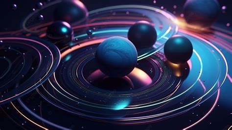 3d Wallpaper With A Group Of Colorful Planets Background, 3d ...