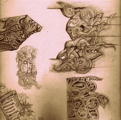 Wood Carving Sketches at PaintingValley.com | Explore collection of ...