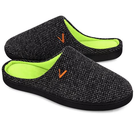 Vonmay - VONMAY Men's Slippers Two-Tone Cozy House Shoes Open Back ...