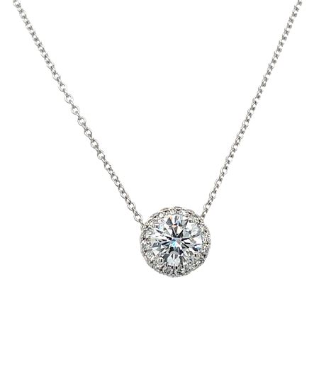 Lab Grown Diamond Solitaire Necklace