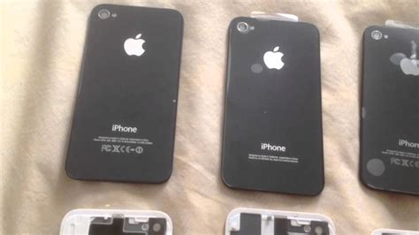 Differences in back glass for iPhones 4 and 4S, GSM and CDMA - YouTube