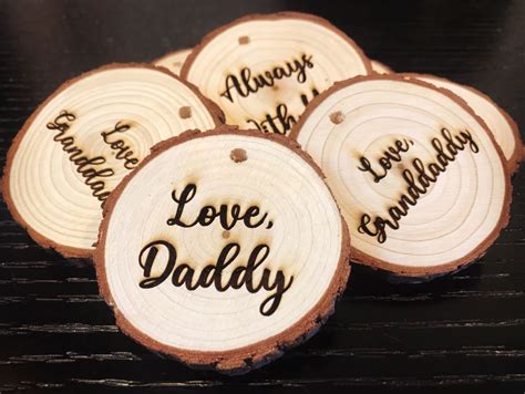 Custom Wood engraved ornaments! | Wooden engraved gifts, Engraved ...