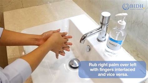 6 steps to hand hygiene with alcohol based rub Protect yourself COVID-19