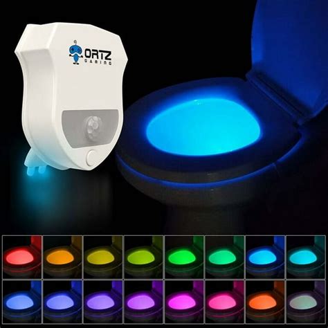 16-Color Motion Activated Toilet Light Night Toilet Light LED Light ...