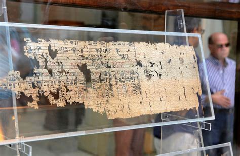 Oldest Egyptian papyri on display at the Egyptian Museum