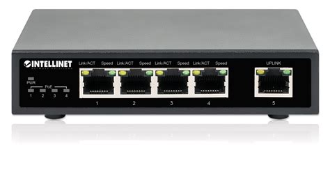 Intellinet 5-Port Gigabit Ethernet PoE+ Switch (561839)