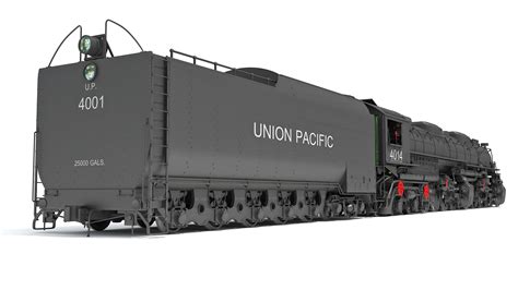 3D Model Steam Locomotive Big Boy Train - TurboSquid 2000796