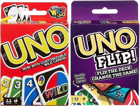 Mattel Uno Wild and Uno Flip Card Games Combo Pack of 2 - Walmart.com