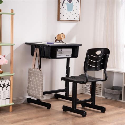 Zimtown Kids' Desk with Chair Sets Adjustable Student Desk and Chair ...