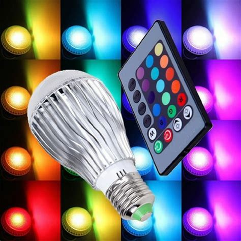 Color Changing LED Light Bulb with Remote Control-8 Pack - Walmart.com ...