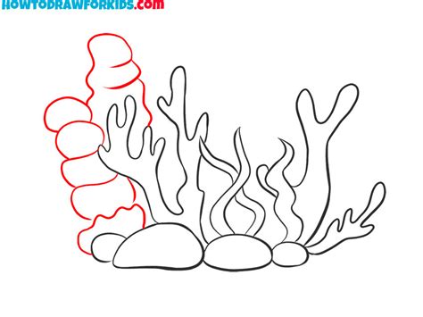 How to Draw a Coral Reef - Easy Drawing Tutorial For Kids