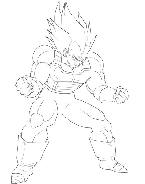 Vegeta Coloring Pages at GetDrawings | Free download