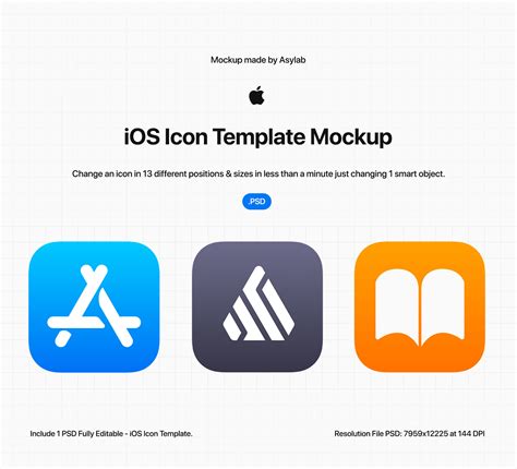 Ios App Icon Template Png / Ios Icon Template Mockup Psd On Behance ...