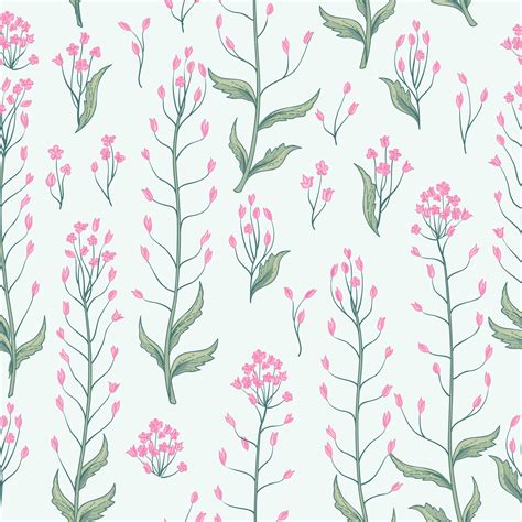 Floral seamless pattern. Flower background. Flourish wallpaper with ...