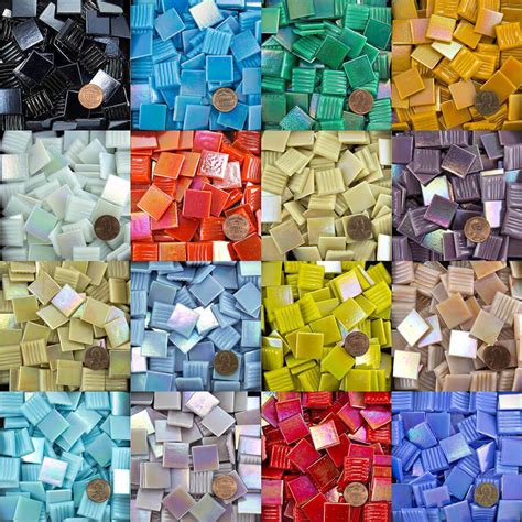 Morjo™ Iridescent Glass Mosaic Tiles 3/4 Inch | Mosaic Art Supply