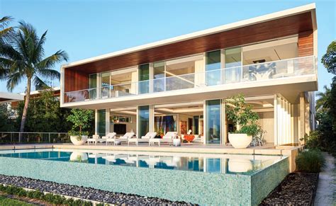 Tropical Modern House In Miami By Choeff Levy Fischman Architects