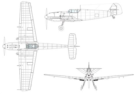 BF-109 - Google Search | Messerschmitt bf 109, Messerschmitt, Blueprints