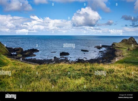 Coastline in Northern Ireland, beautiful and scenic landscape Stock ...