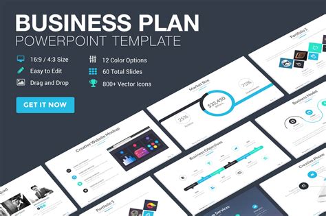 Business Plan Powerpoint Template ~ Presentation Templates on Creative ...