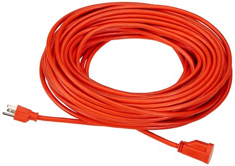 Amazon Basics 100-Foot 3-Prong Vinyl Indoor/Outdoor Extension Cord - 10 ...