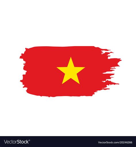 Vietnam flag Royalty Free Vector Image - VectorStock