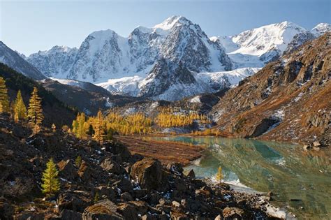 Altai Mountains, Russia, Siberia. Stock Image - Image of nature ...