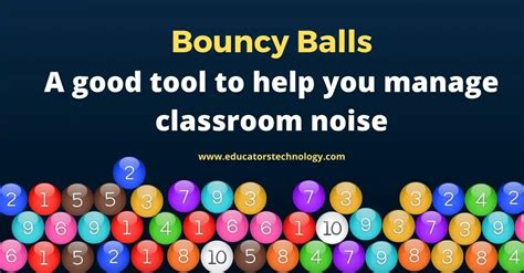 Bouncy Balls: A Good Tool for Managing Classroom Noise - Educators ...