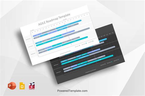 The AGILE Roadmap Template is an editable free presentation template ...