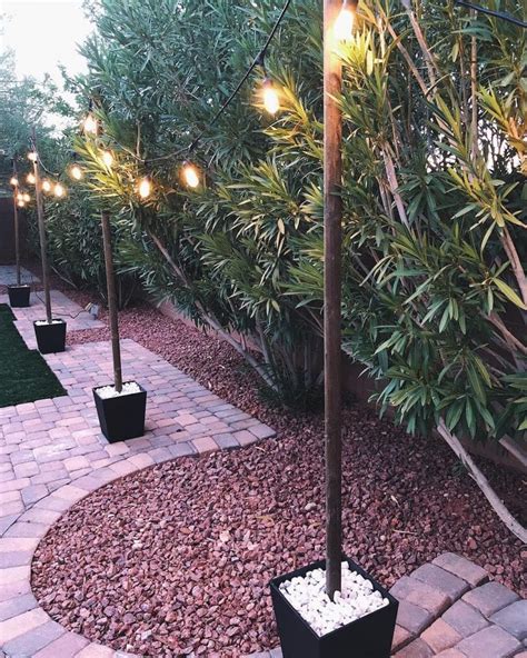 How To Hang Backyard String Lights Without Trees (Or Proper DIY String ...