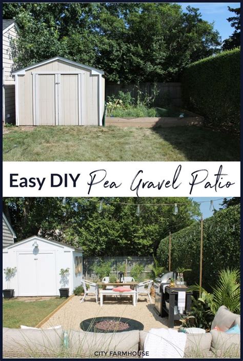 Create A DIY Pea Gravel Patio The Easy Way | Gravel patio, Pea gravel ...