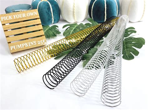 Spiral Binding Coil 1 Inch Metal Gold/silver/white/black Binding Supply ...