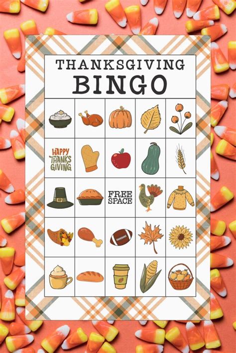 Thanksgiving Bingo Cards Free Printable Set