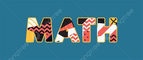 Math Concept Word Art Illustration Division Computation Addition Vector ...