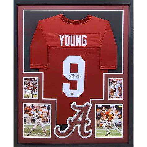 Bryce Young Autographed Signed Framed Jersey Beckett Alabama Mb4