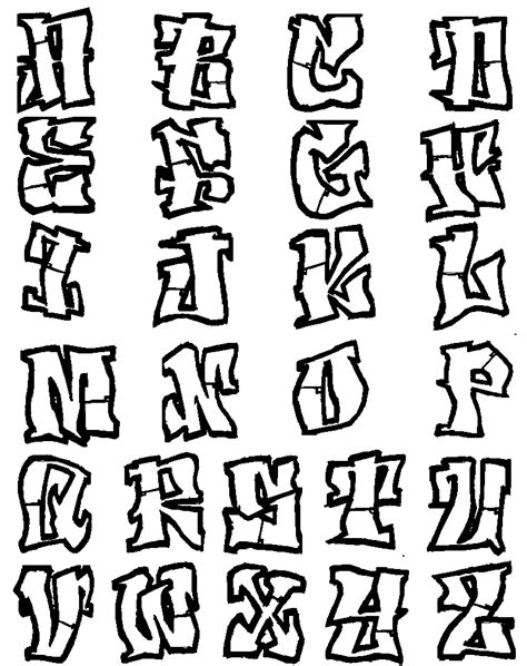 Graffiti Creator Styles: alphabet graffiti fonts