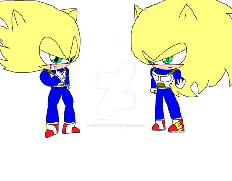 Super Sonic And SSJ3 Sonic by Vegetaovr9000 on DeviantArt