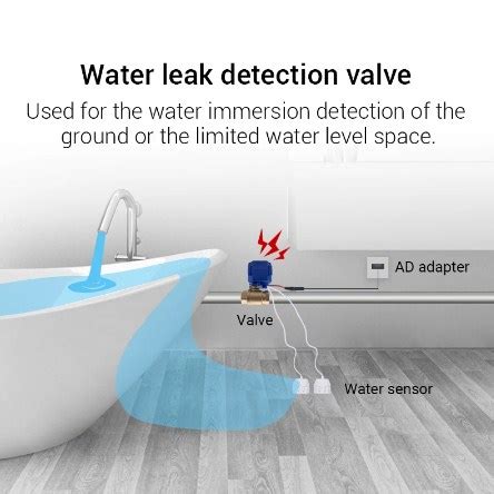 water leak sensor shut off valve for leakage protection