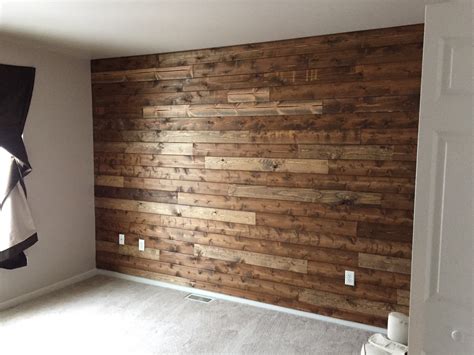 Wooden Accent Wall Tutorial - Living with Lady