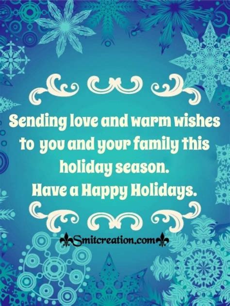 Happy Holidays Wishes Card - SmitCreation.com