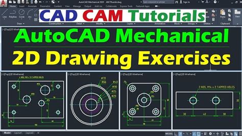 Autocad 2d Drawing Mechanical - Image to u