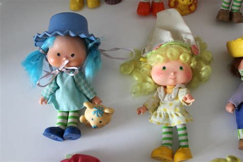 Vintage Lot Strawberry Shortcake Dolls with Pets, 1980s Party Pleaser ...