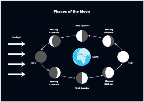 Moon Phases Diagram | Understand the Lunar Cycles Easily