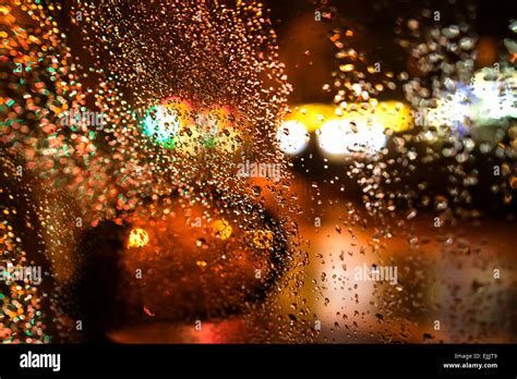 Rain Window Night