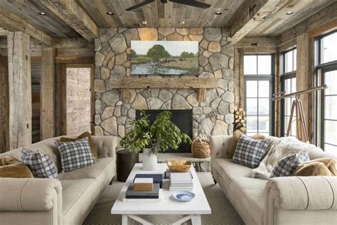 Rustic Lake House Design - Luck, WI - Martha O'Hara Interiors