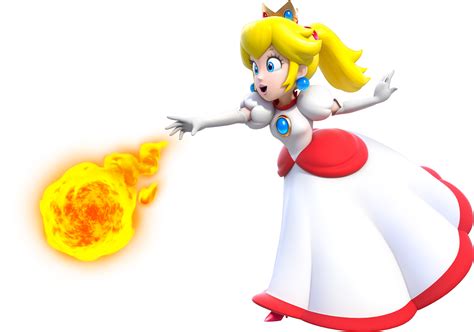 Image - Fire Princess Peach Artwork - Super Mario 3D World.png ...