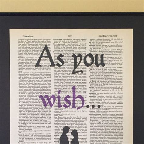 As You Wish-princess Bride Quote-wedding/anniversary Gift-home - Etsy