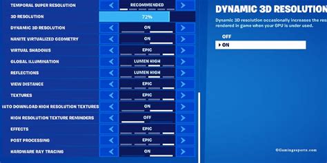 Best Fortnite Settings