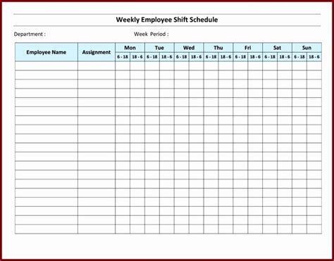 Free Employee Schedule Template Inspirational 7 Monthly Staff Schedule ...