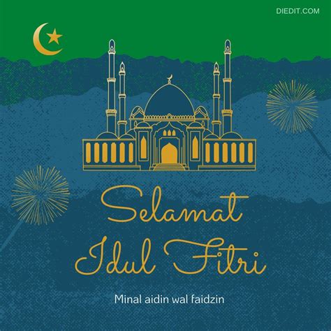 55 Kartu Ucapan Idul Fitri Terbaru 1442 H - Download & Share ~ diedit.com