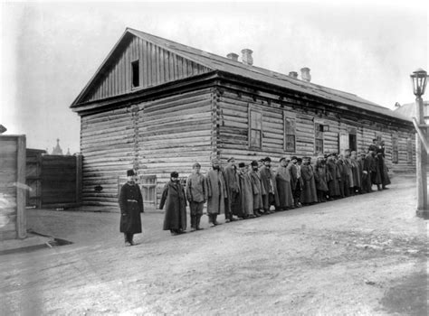 Russia Prison Camp, 1895 Photograph by Granger